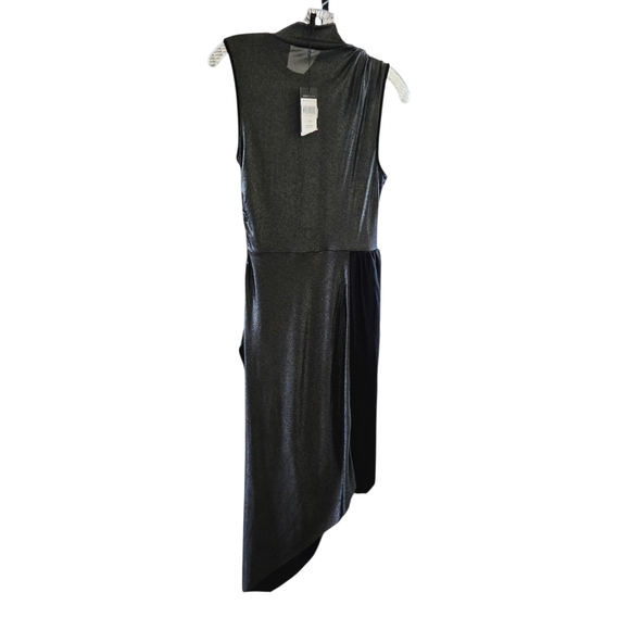 BCBGMaxAzria Metallic Black Asymmetrical Dress - Picture 7 of 10